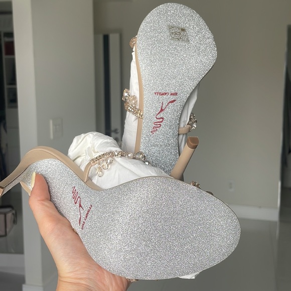 Renee Caovilla Chandelier Crystal-Embellished Wrap Sandals - Picture 7 of 7